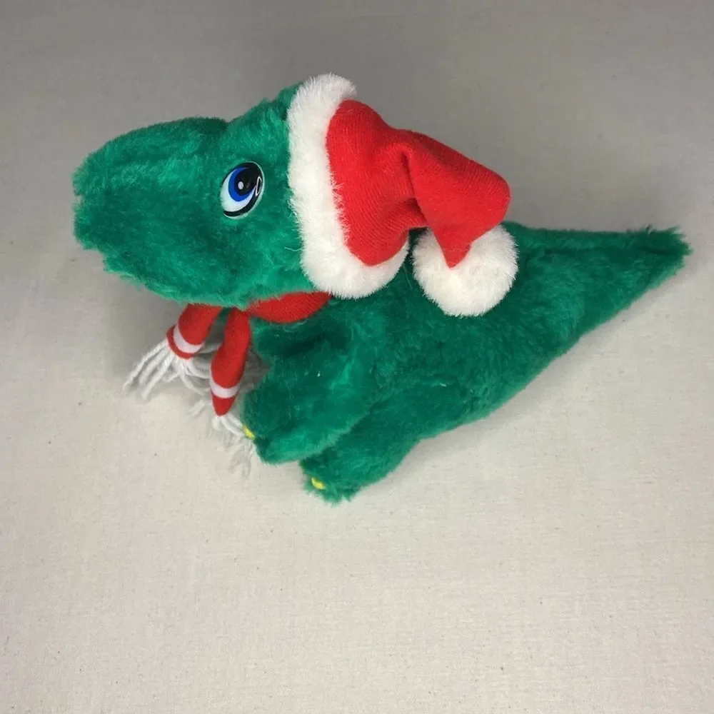 Jinglesaurus Dinosaur Plush Stuffed Animal Dino Christmas Schmidt Cannon Vintage